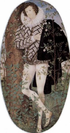 Nicholas Hilliard Young Man Among Roses France oil painting art